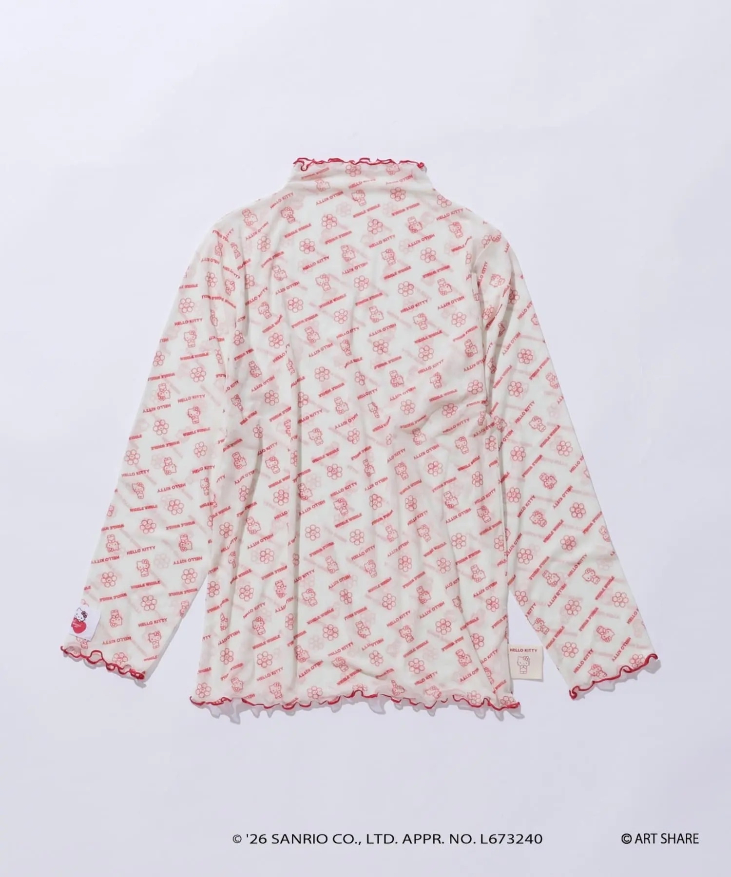 日本預訂📍日本Sanrio x Wiggle Wiggle系列 - 透視長袖上衣 不包郵 2026年11月下旬出貨