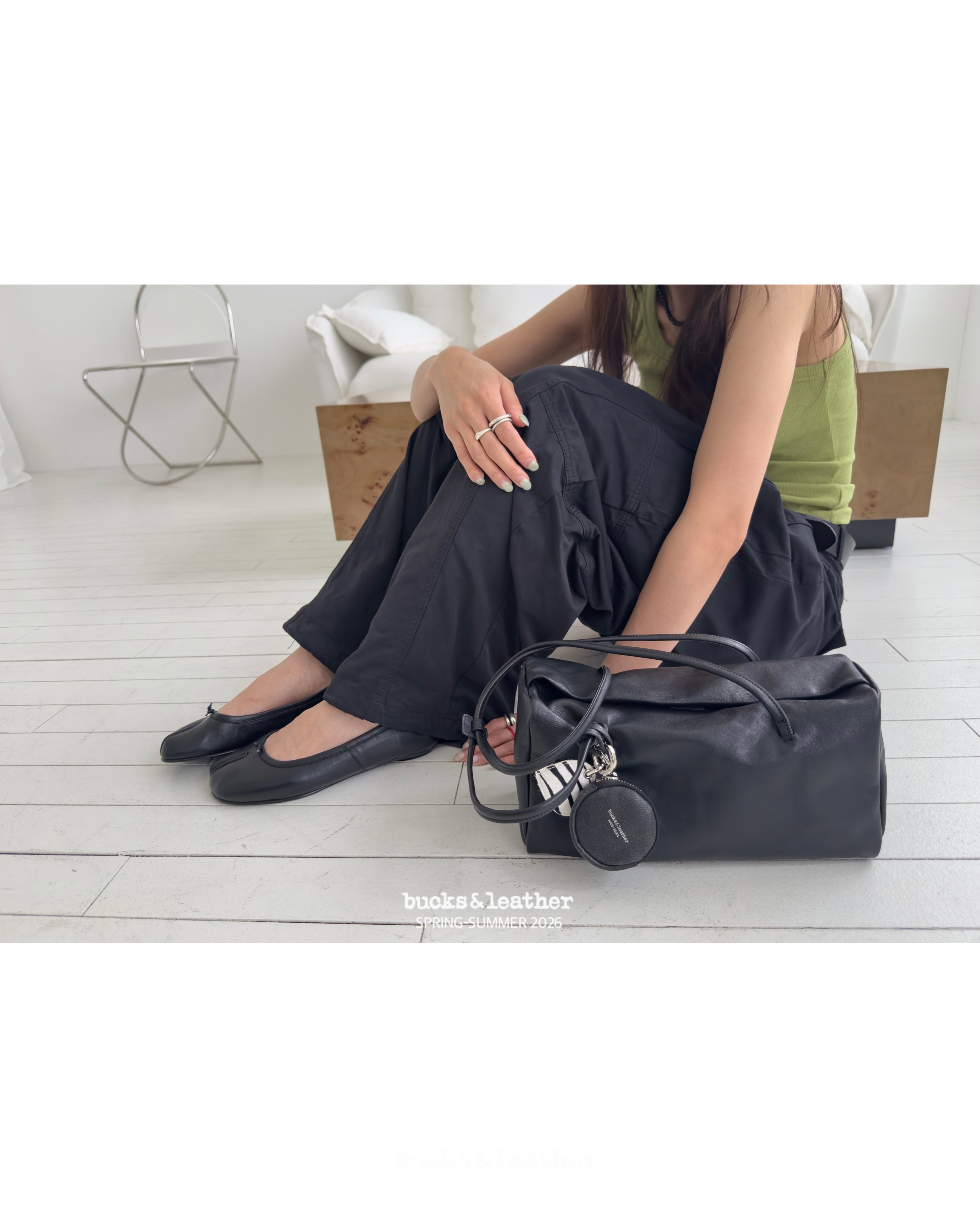 【26SS 】預訂_Brick Shoulder Bag By Bucks & leather