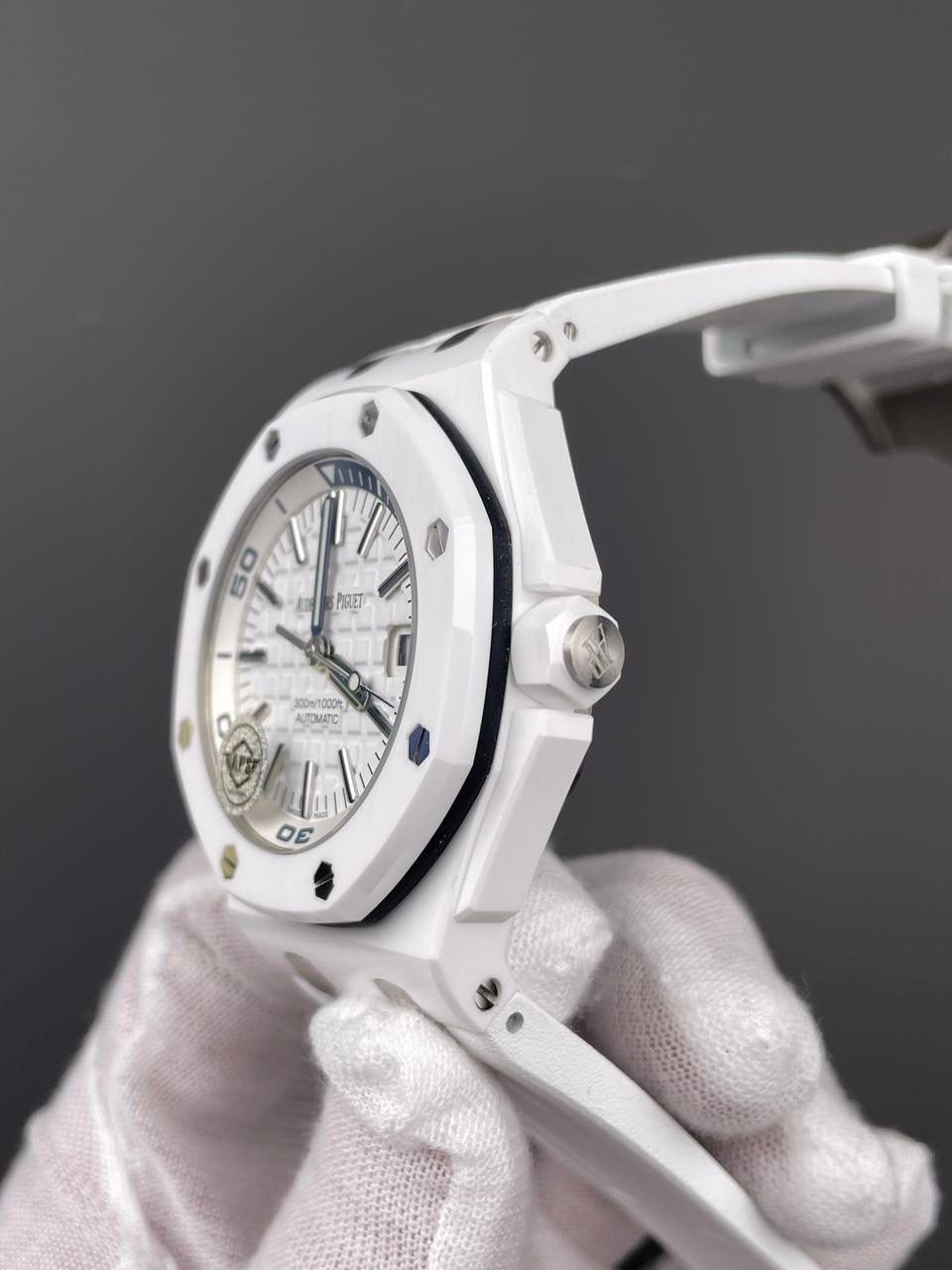 🚀皇家橡树15707 白陶瓷/42mm/3120一体机💯