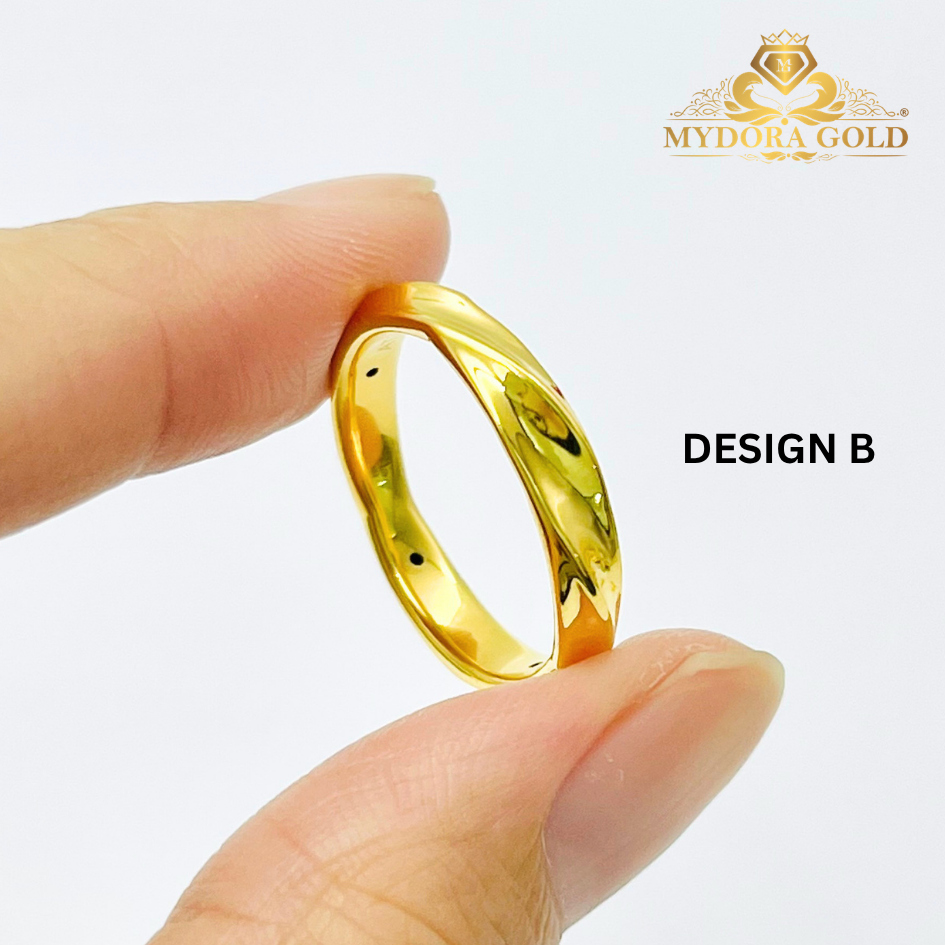 MYDORA Cincin Belah Rotan Twisted (5G) l EMAS 916/22K