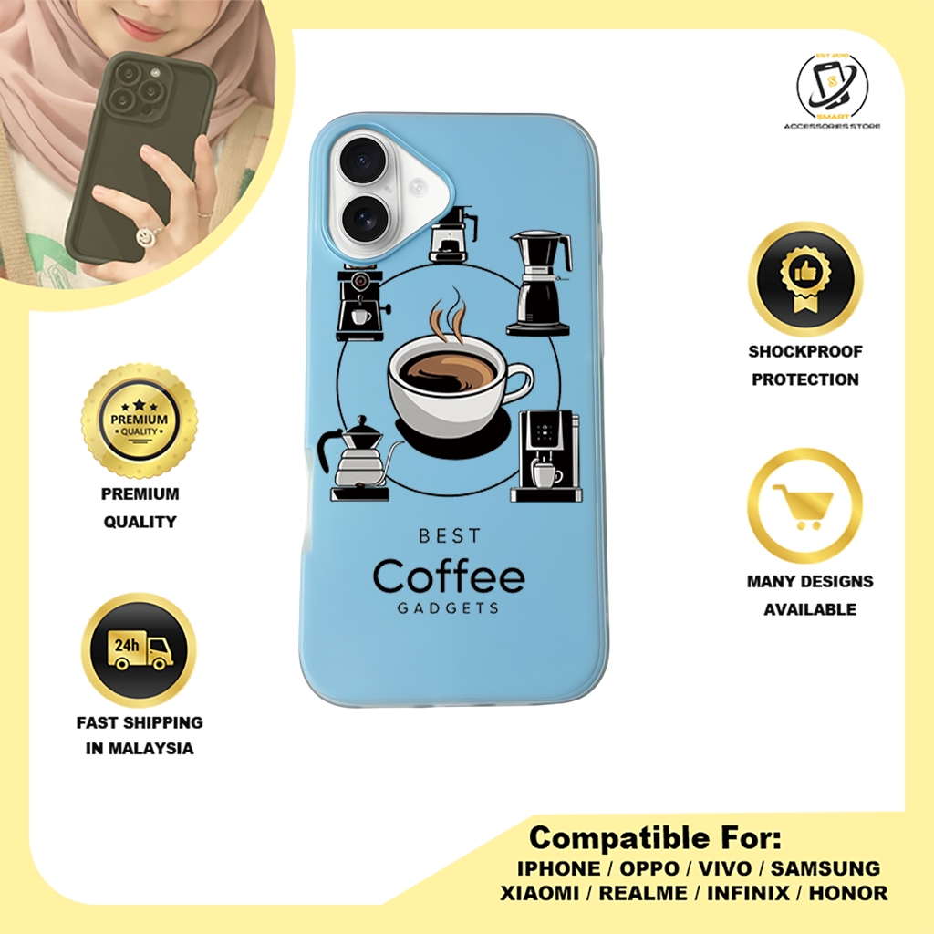JELLY CASE PHONE FOR IPHONE - DESIGN COFFEE C