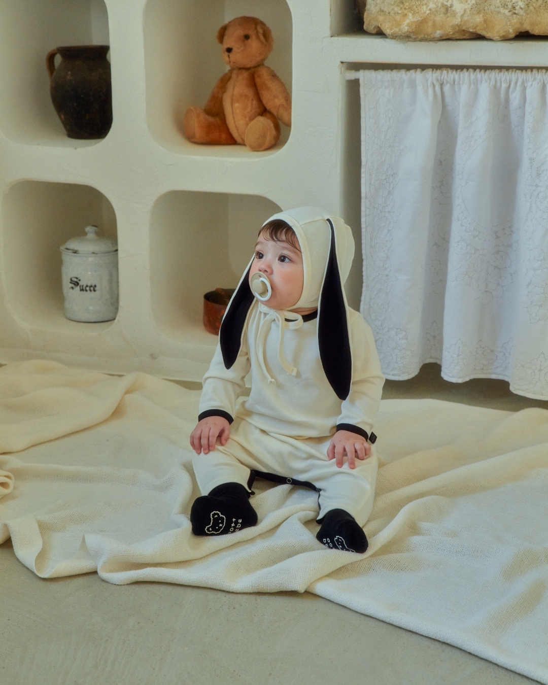 🇰🇷Oottbebe suit+bonnet