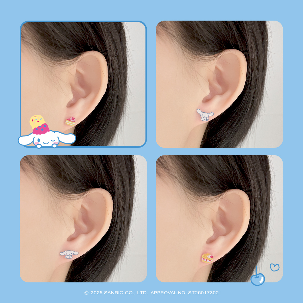 📦訂購 台灣限定 三麗鷗SanrioＸSTORY 故事銀飾 Cinnamoroll 系列 玉桂狗造型耳環