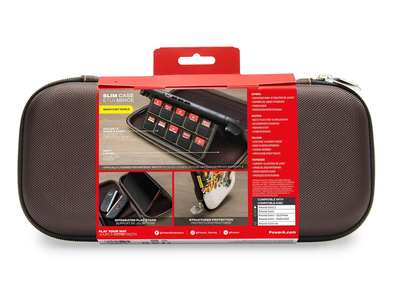 SW2 PowerA 超薄便攜收納包 / Slim Case (Mario Kart World) SW2-0326