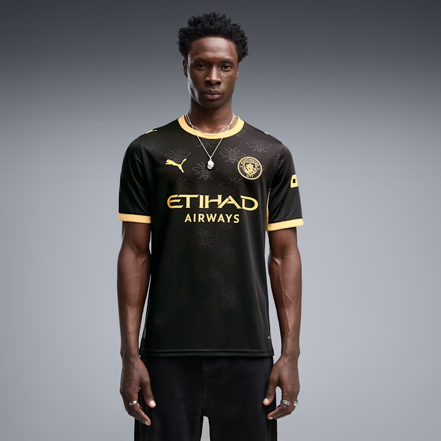 工業蜜蜂圖案 Puma Manchester City 曼城 2026-27 作客球迷版球衣 (可加印字章) 784339