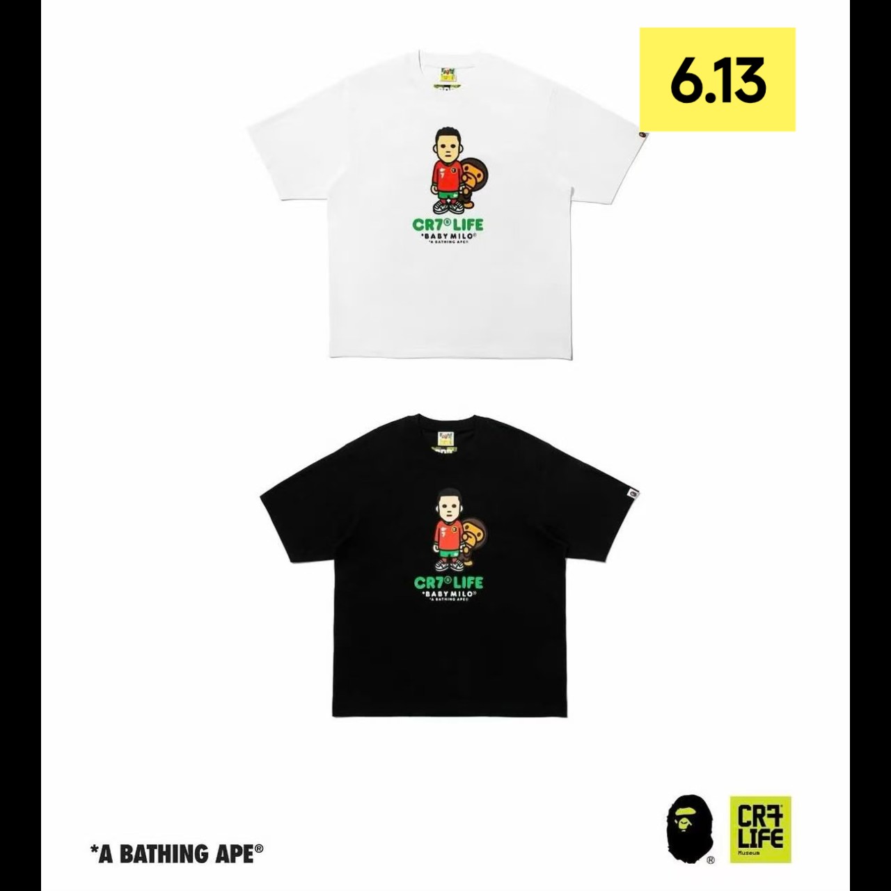  BAPE x CR7 Life SS26 Collection **MESSAGE FIRST/先查詢貨存**  