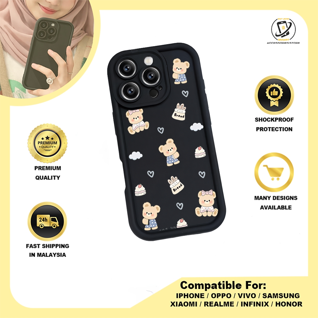 TPU DESIGN CASE PHONE FOR HONOR - DESIGN BEAR K