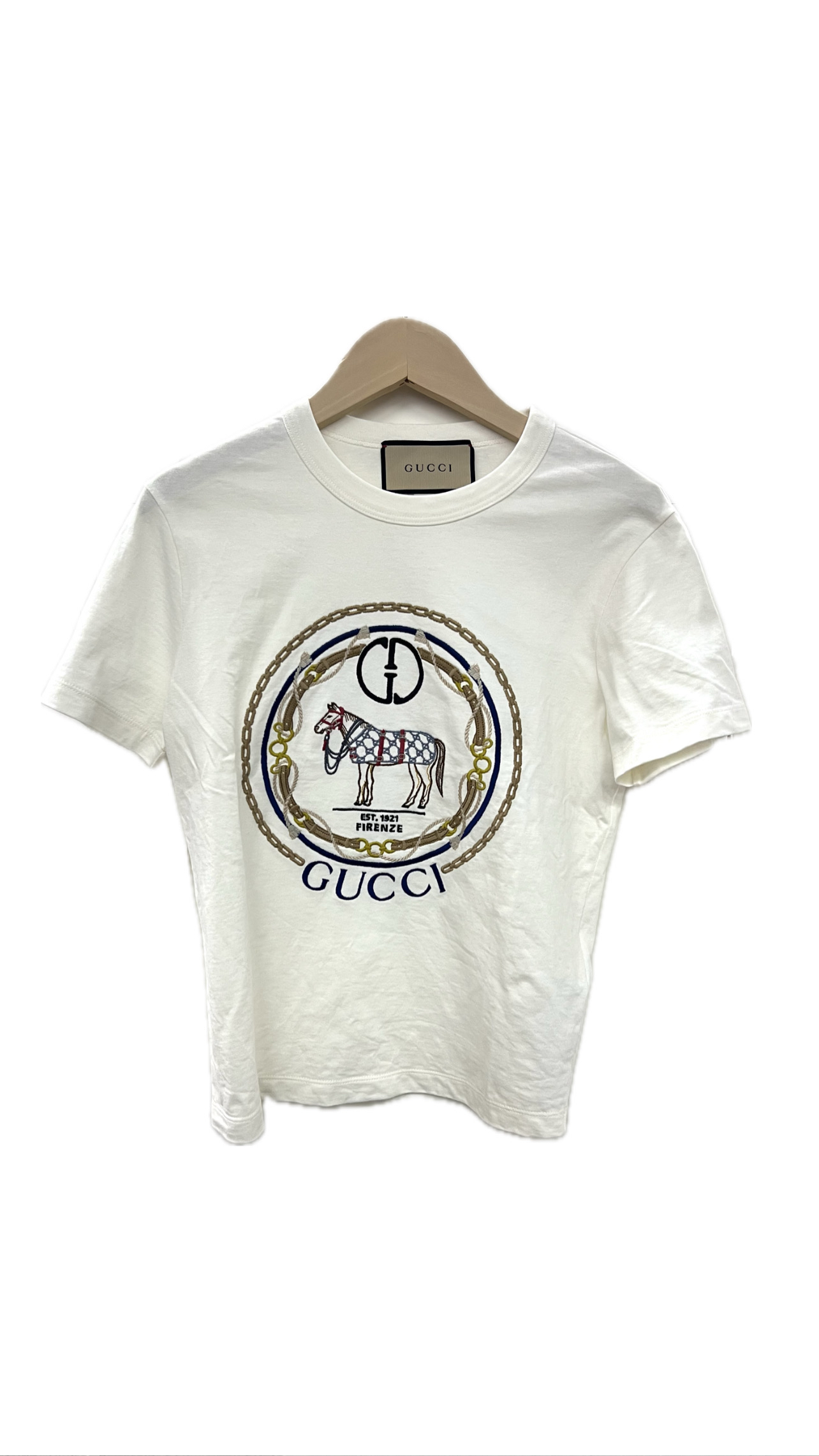 Pre-Owned GUCCI Embroidered cotton-jersey T-shirt / Product Code: 26040708