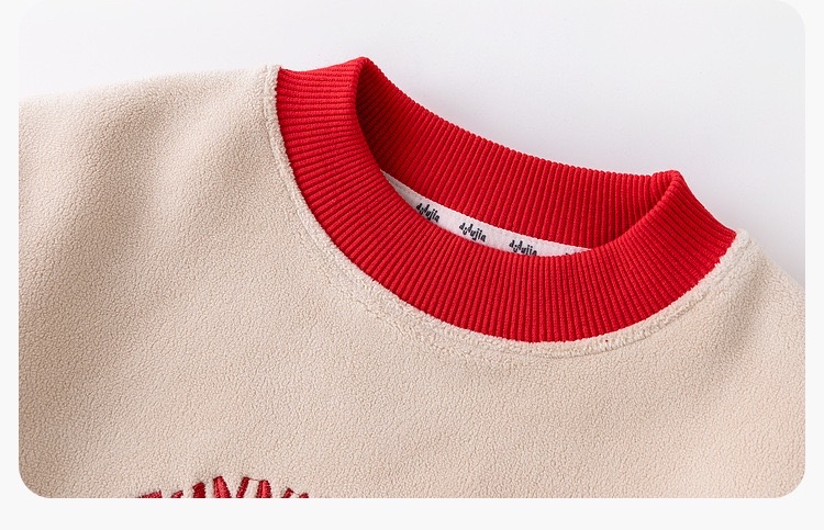 部分現貨🧨新年款預訂🧨兩色年年有魚卡通毛毛刺繡貼花抓絨衛衣