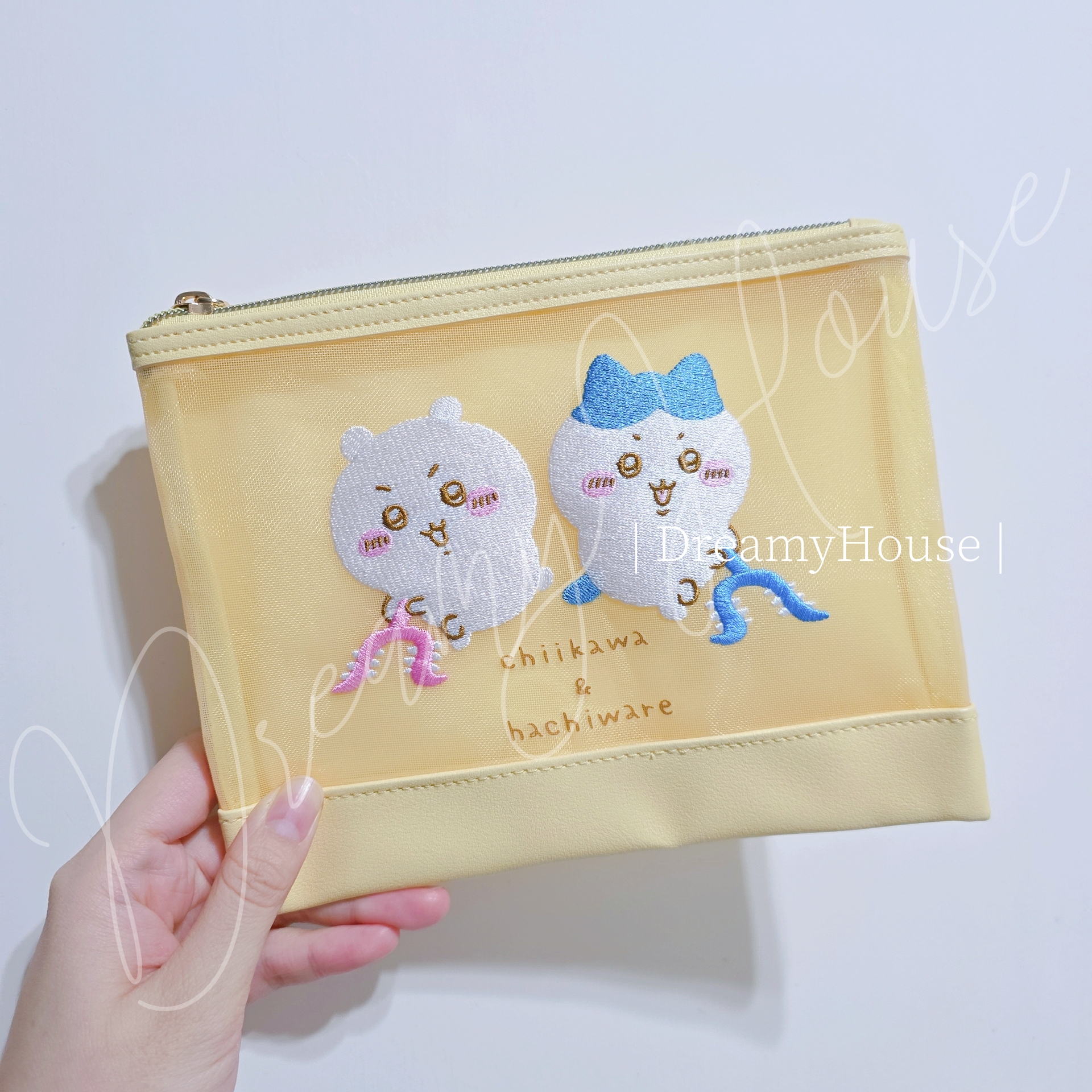 香港 Chiikawa 刺繡網袋 拉鍊袋