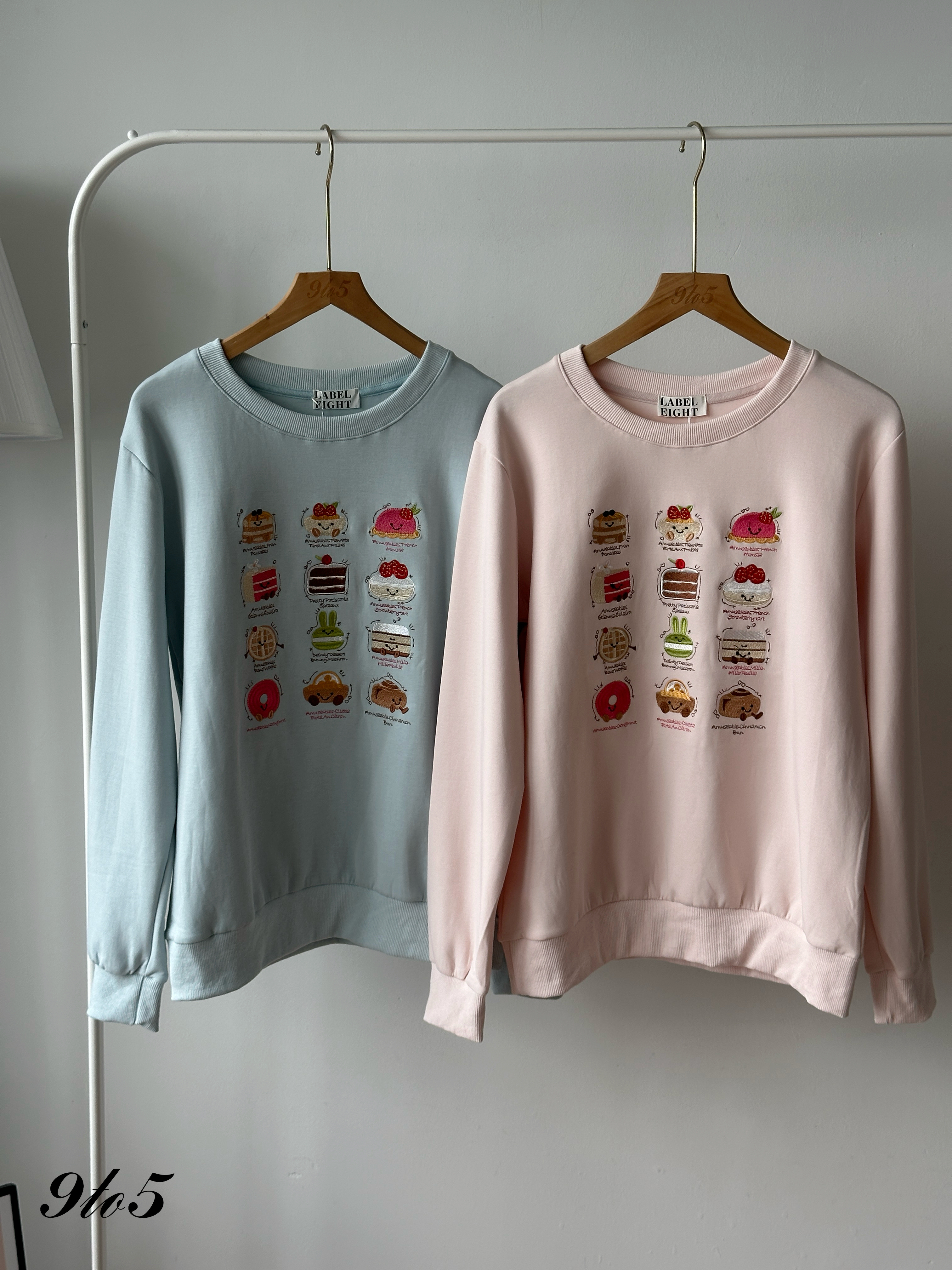 T4427 Embroidery Cakes Sweatshirt - 5 Colors 
