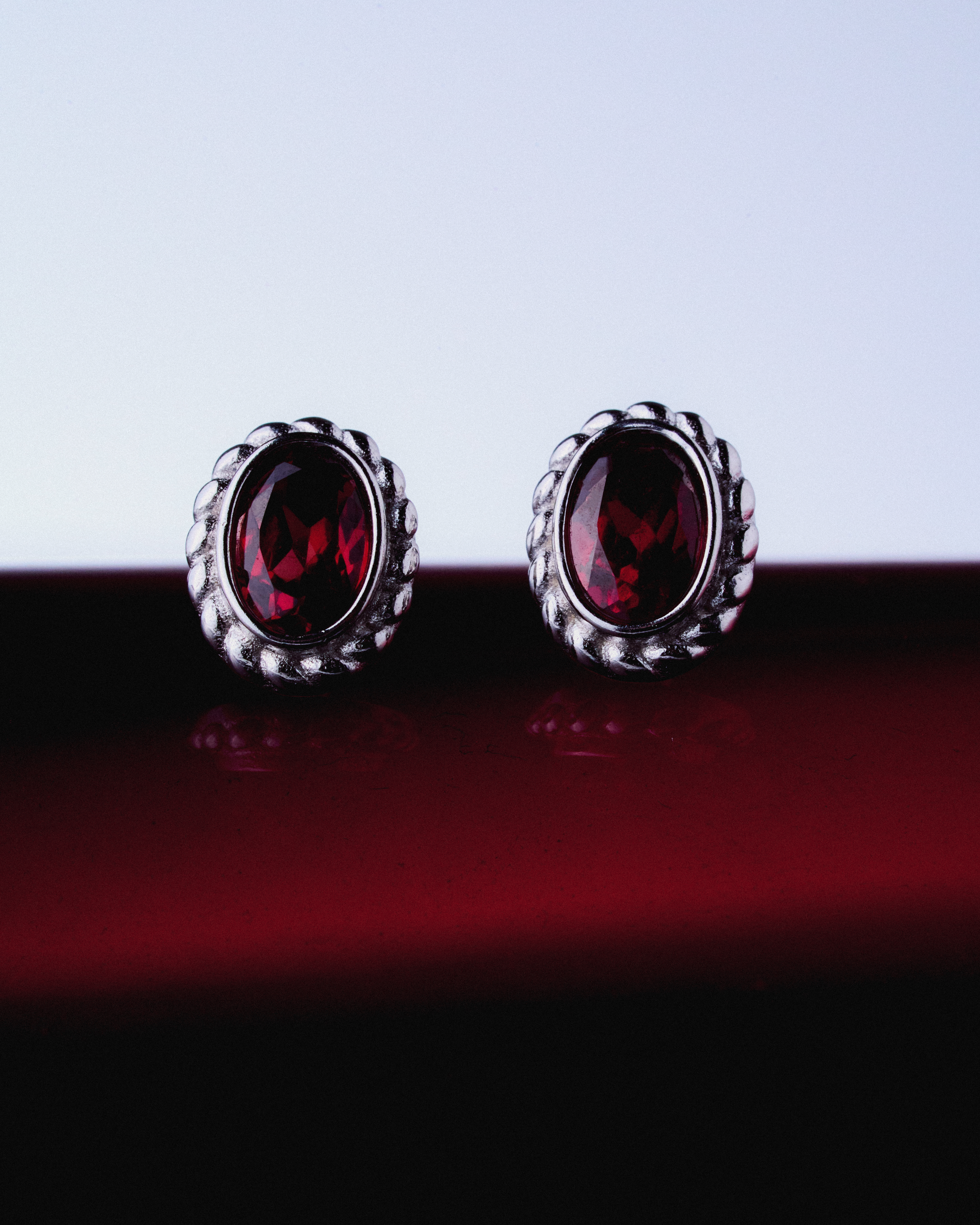 Crimson Notes Earring