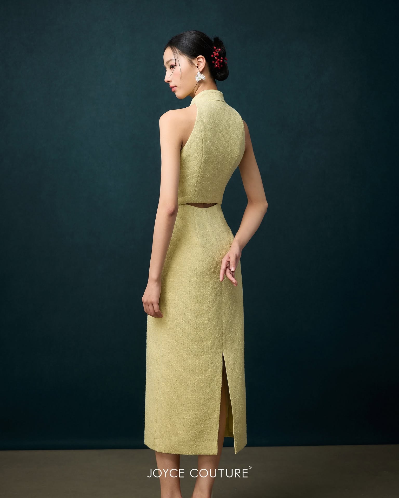 小香风cut in 旗袍 D0093