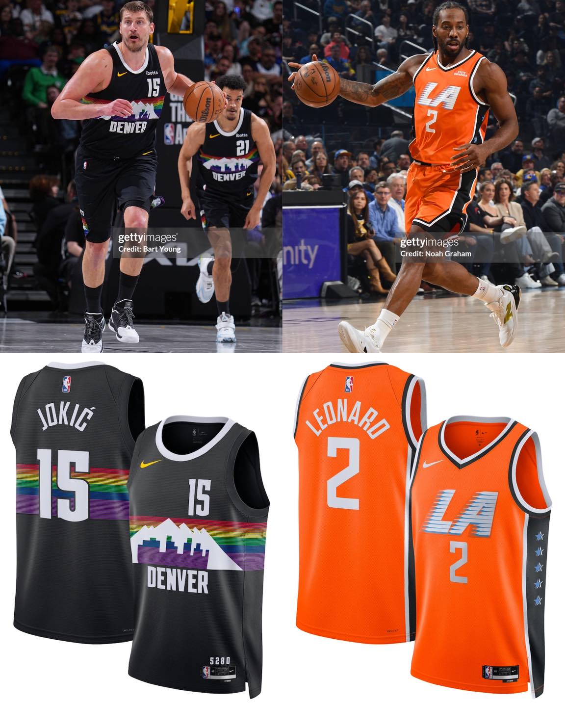 Jokic leonard City Sw jersey