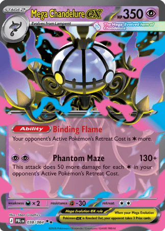 Pokemon TCG Pitch Black - Mega Chandelure EX