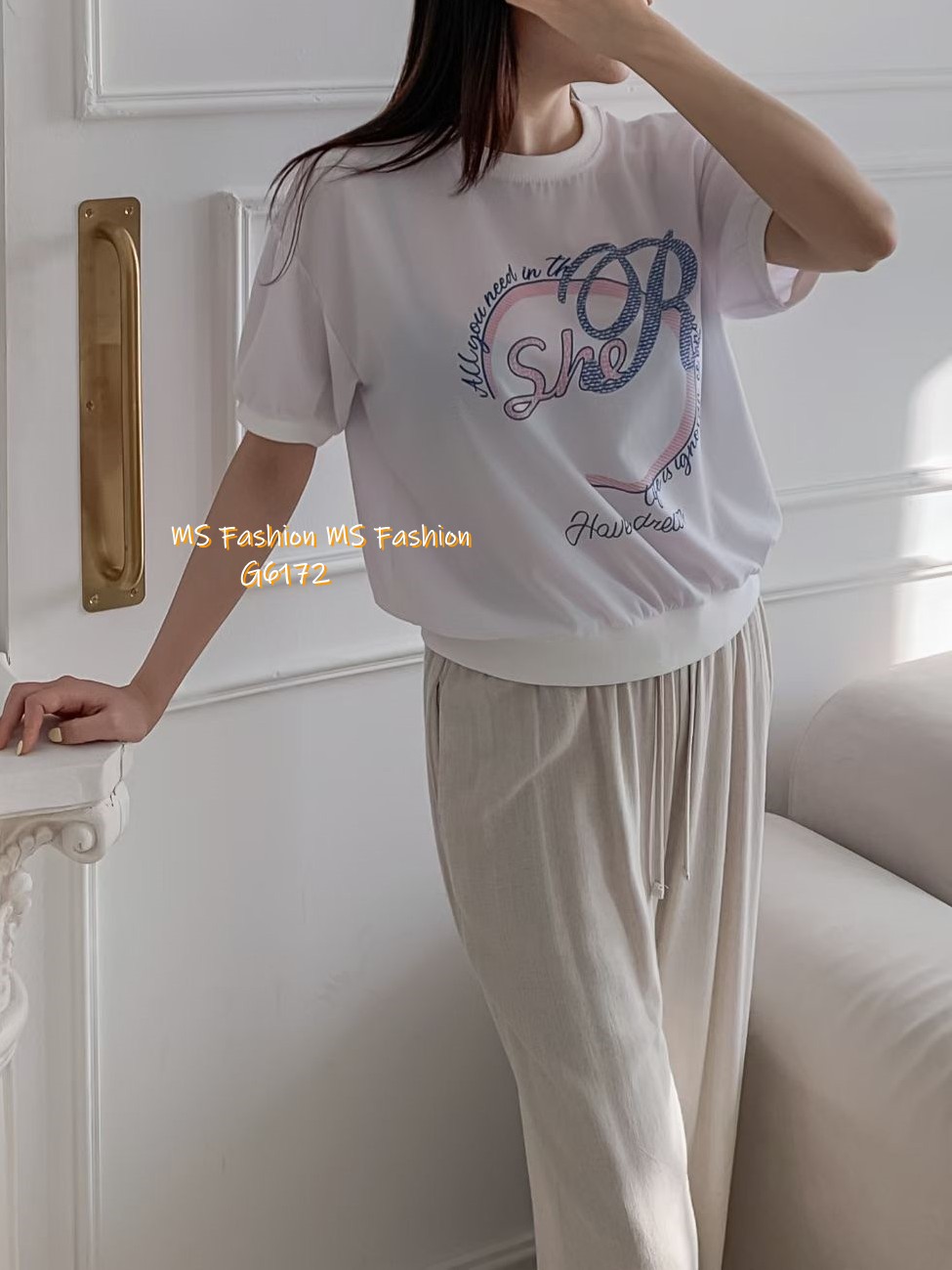 G6172 韓國🇰🇷靚print top