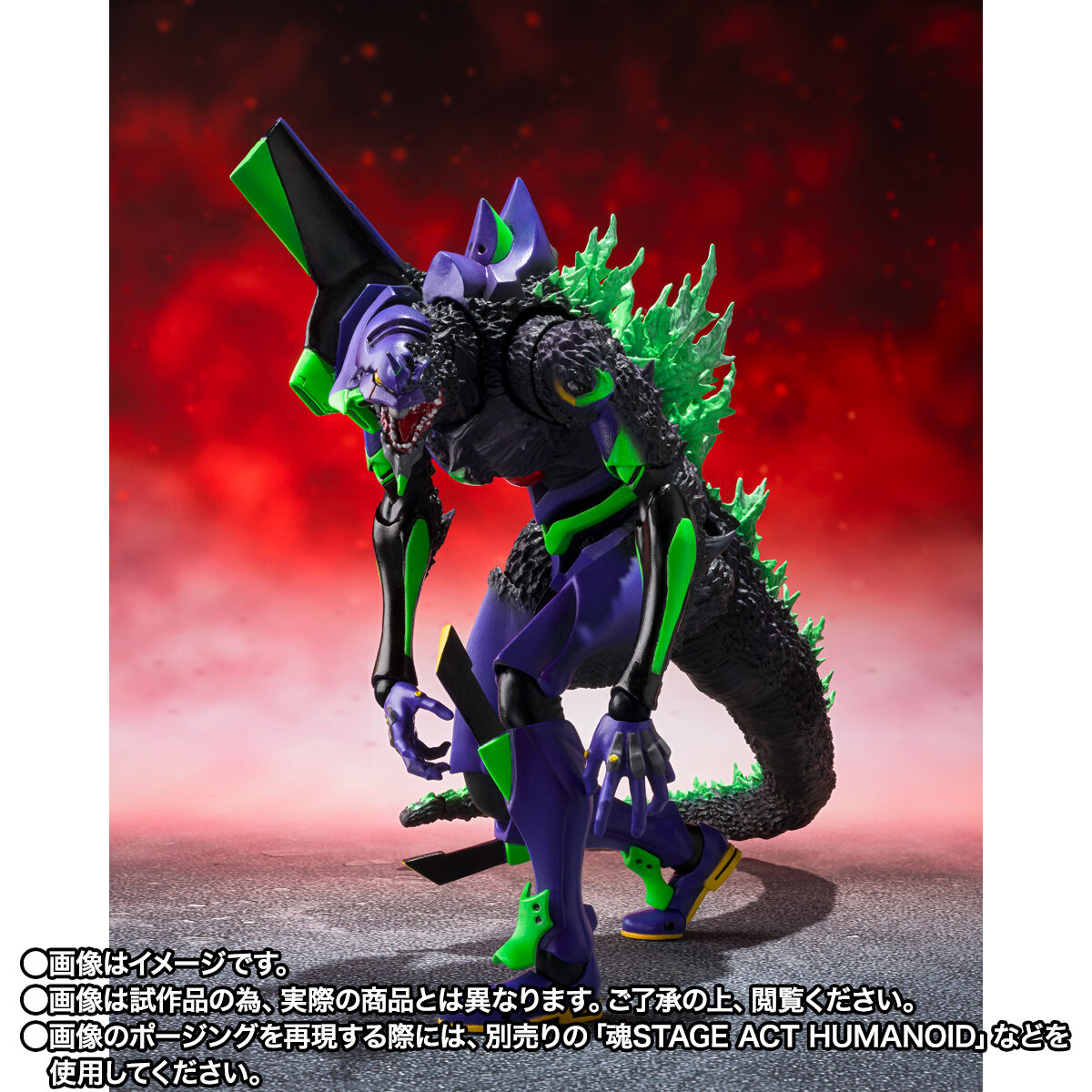 (預訂訂金 $400) (總價 $970) (魂限) Bandai S.H.MonsterArts 哥斯拉 VS 新世紀福音戰士 EVA-01 初號機 "G" 覺醒形態 (行版) SHMA GODZILLA VS Evangelion Test Type-01 "G" Awakening Form 