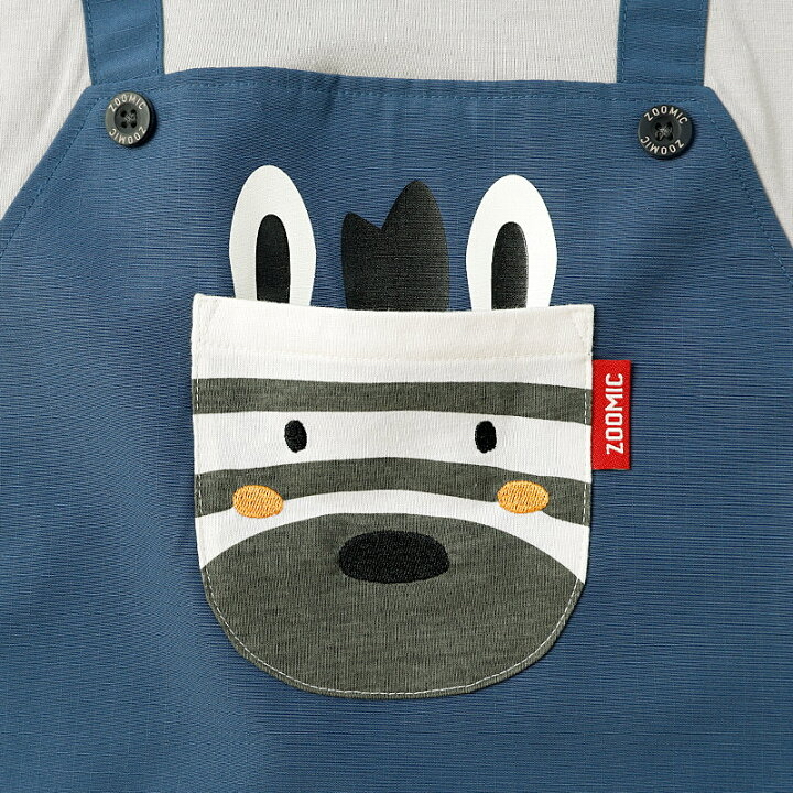 🇯🇵預訂 日本直送🇯🇵Zoomic兩色動物口袋前後印花吊帶短袖T恤