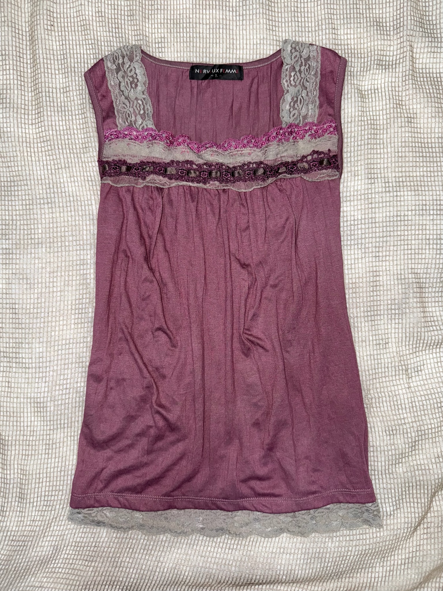 Fairycore Purple Lace Camisole
