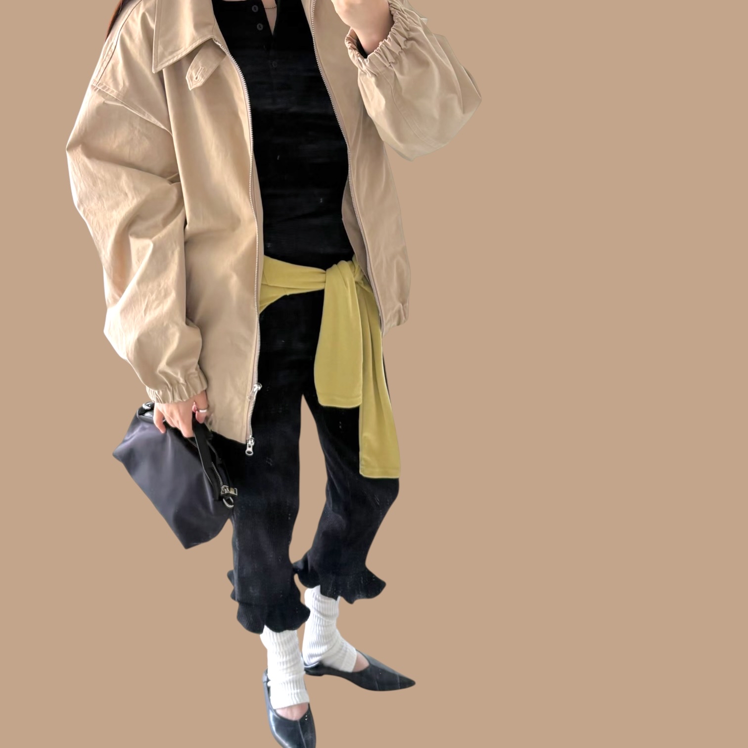 221523 荷葉邊四骨褲