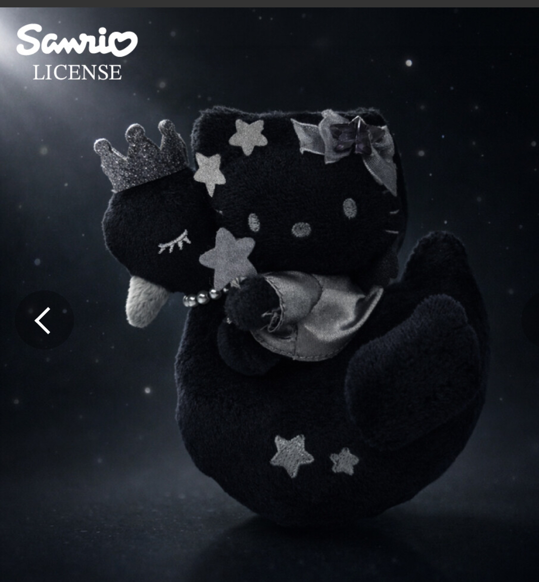 預訂 | 日本 Kitty黑白星空系列掛件公仔