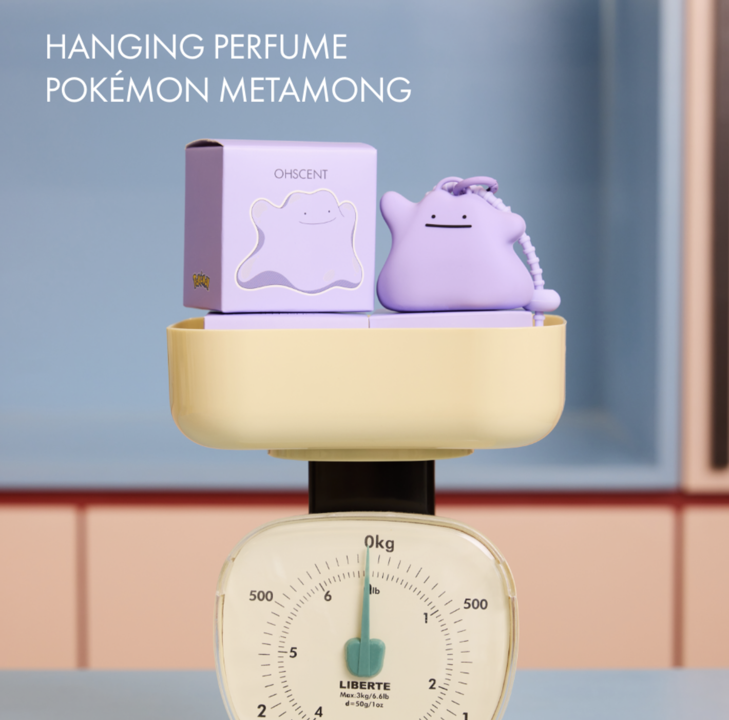韓國 OHSCENT X  POKEMON 聯名 百變怪  立體造型 掛飾香薰｜Metamong Hanging Perfume
