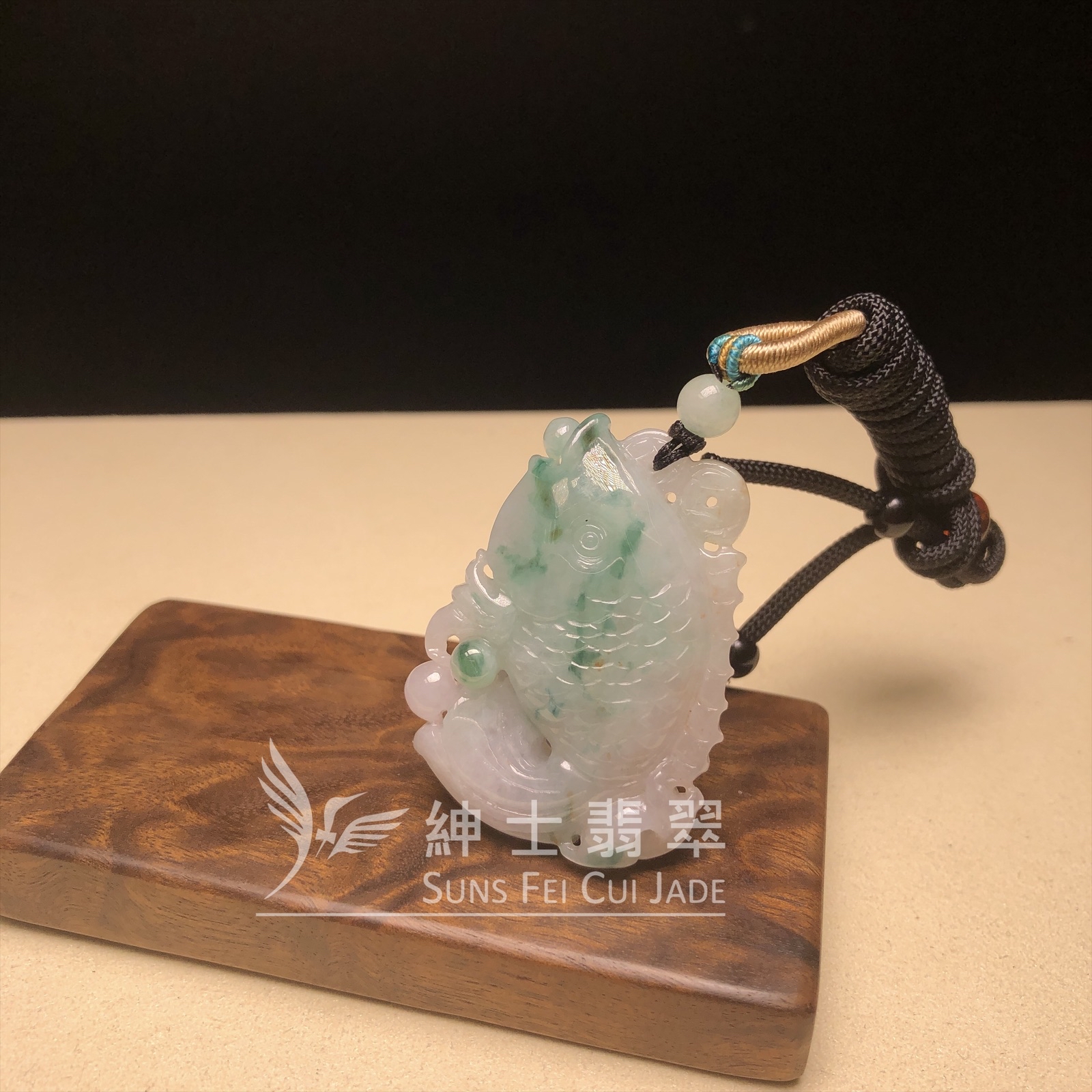 B08718 飄花年年有餘吊墜