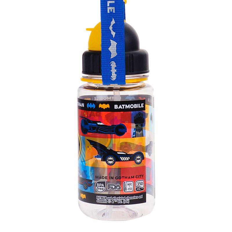 Batman 350ml BPA Free 膠水樽連飲管及頸繩( B1-4980-6）