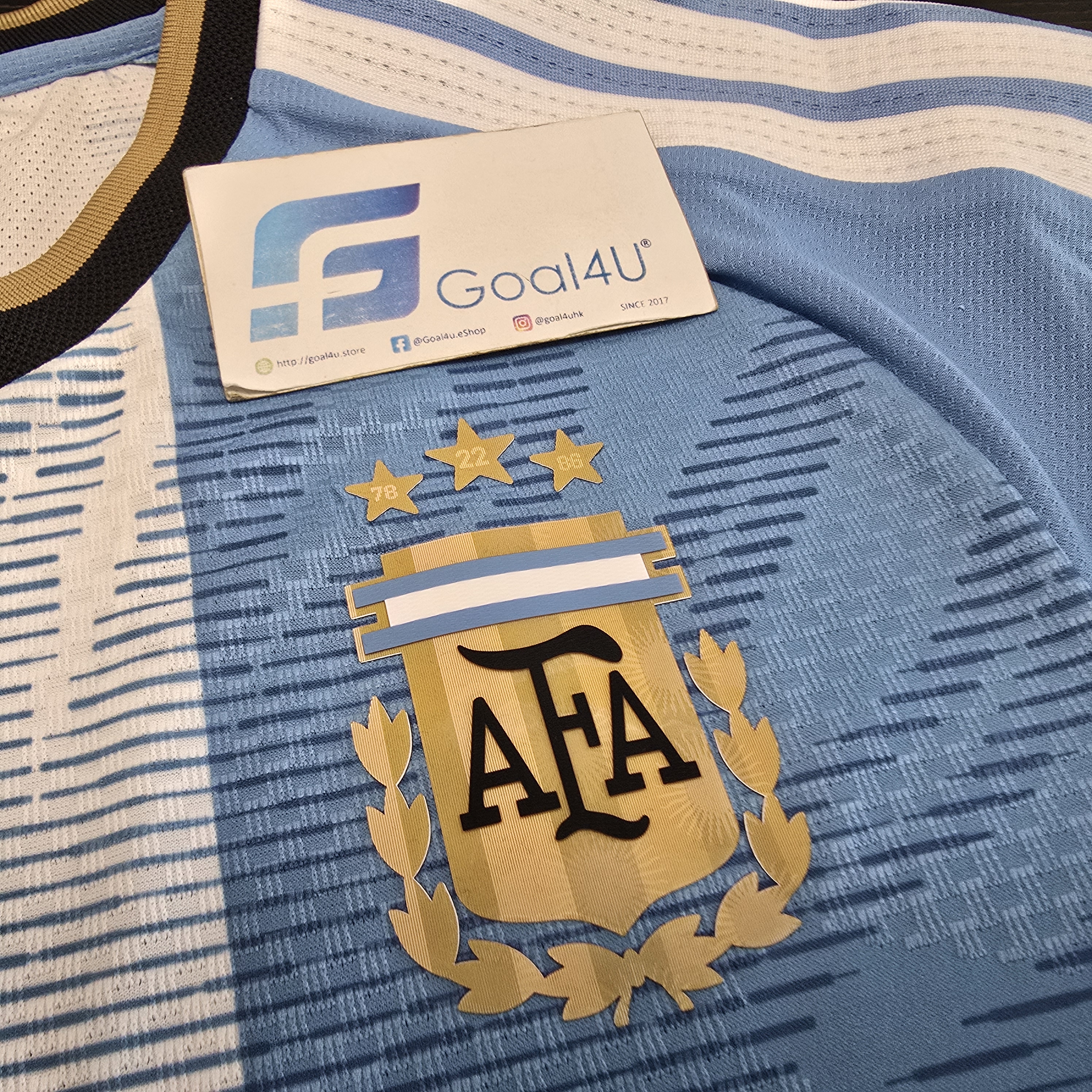 訂閱補貨通知提示 🔥 Adidas x Messi 美斯阿根廷紀念球員版球衣 (連MESSI金色印字) LD3317