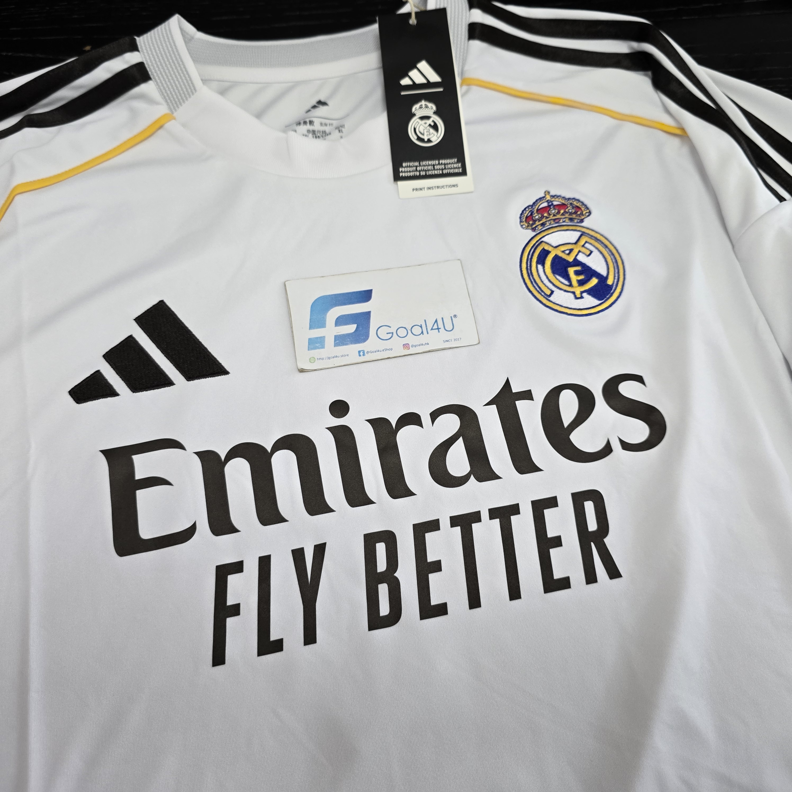 ⚪👑Adidas Real Madrid 皇家馬德里 2025-26 主場球迷版球衣 (可加印字章) JJ1931
