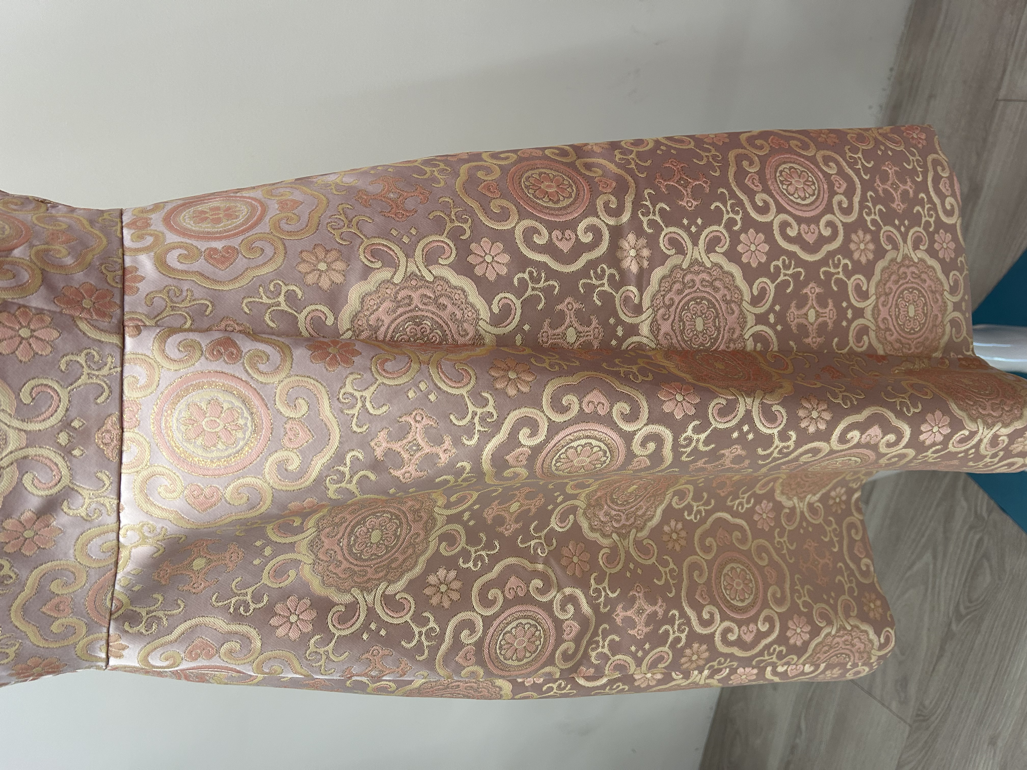 577.WB Embroidered Sleeveless A-Line Qipao