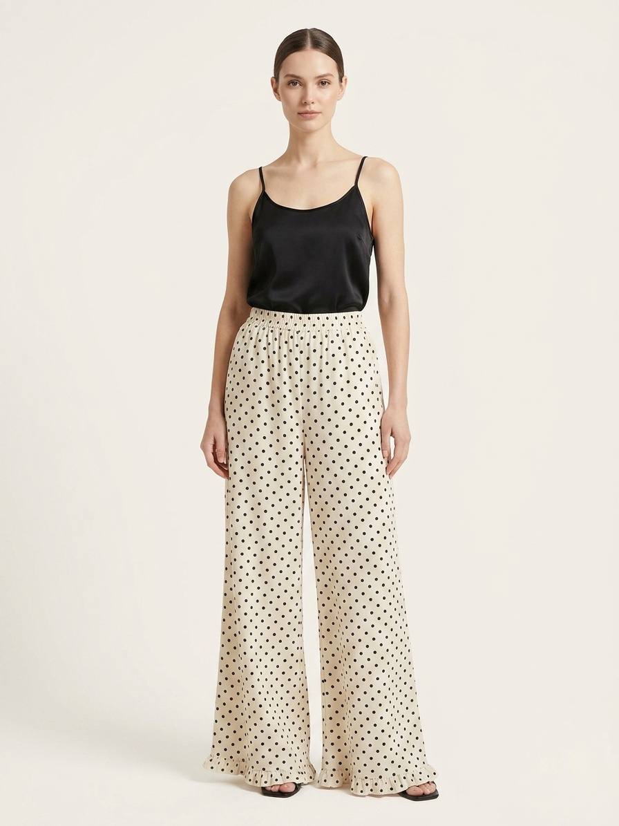 W6265 - Polka Dot Long Pants