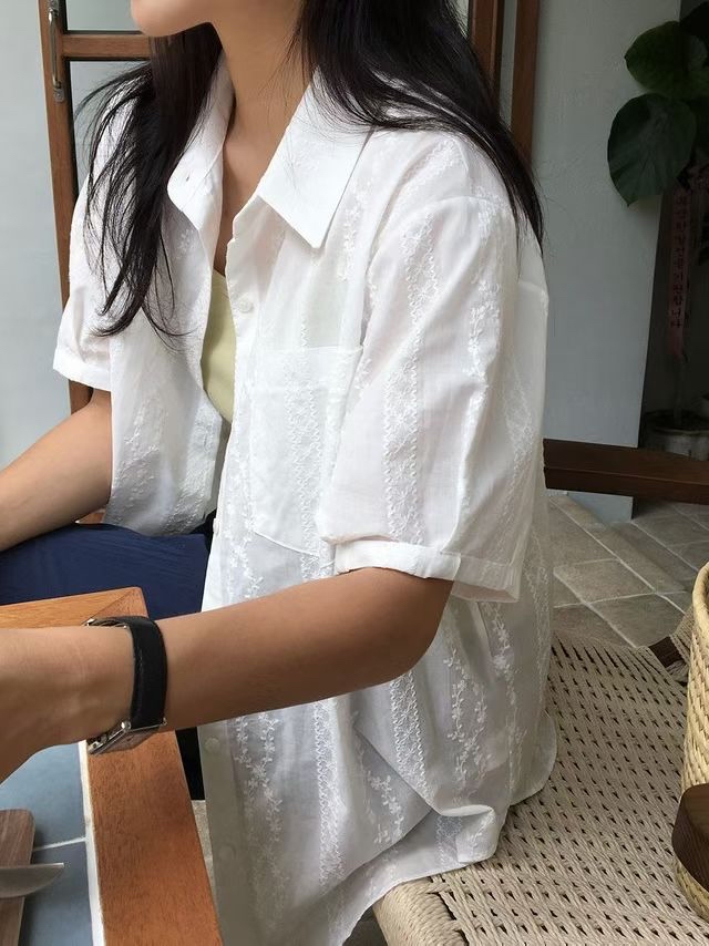 221410 Pocket Lace短䄂恤衫