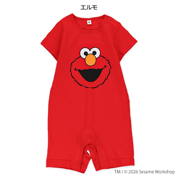 🇯🇵預訂 日本直送🇯🇵兩色芝麻街純棉短袖連身服