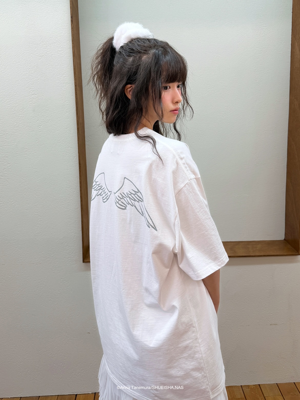 ANGEL BIG SS TEE｜韓國 星河滿月 X CAVISH 服飾系列 (Full Moon） (26204-P)