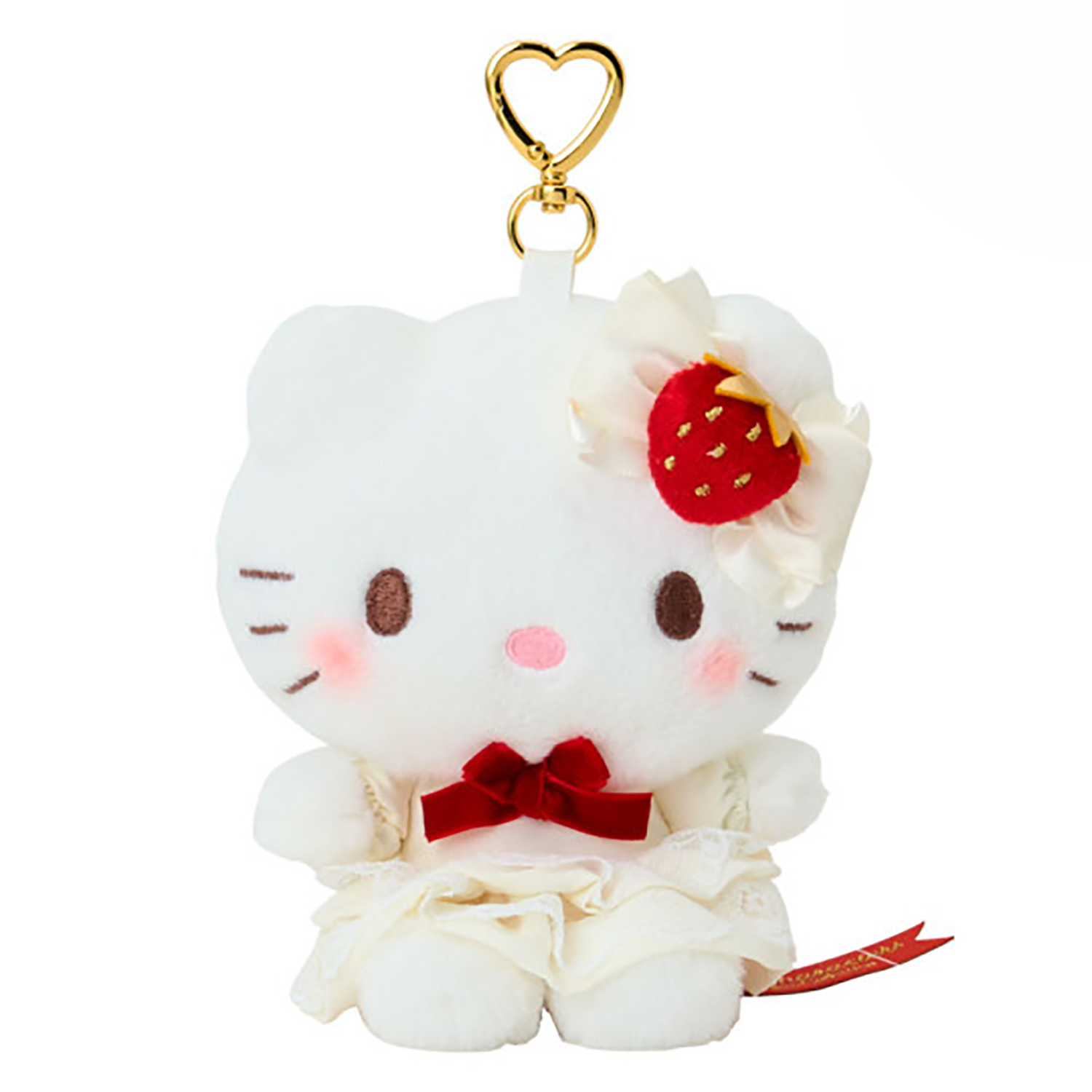 Sanrio - 草莓蛋糕環保袋掛飾 (白色Hello Kitty款)
