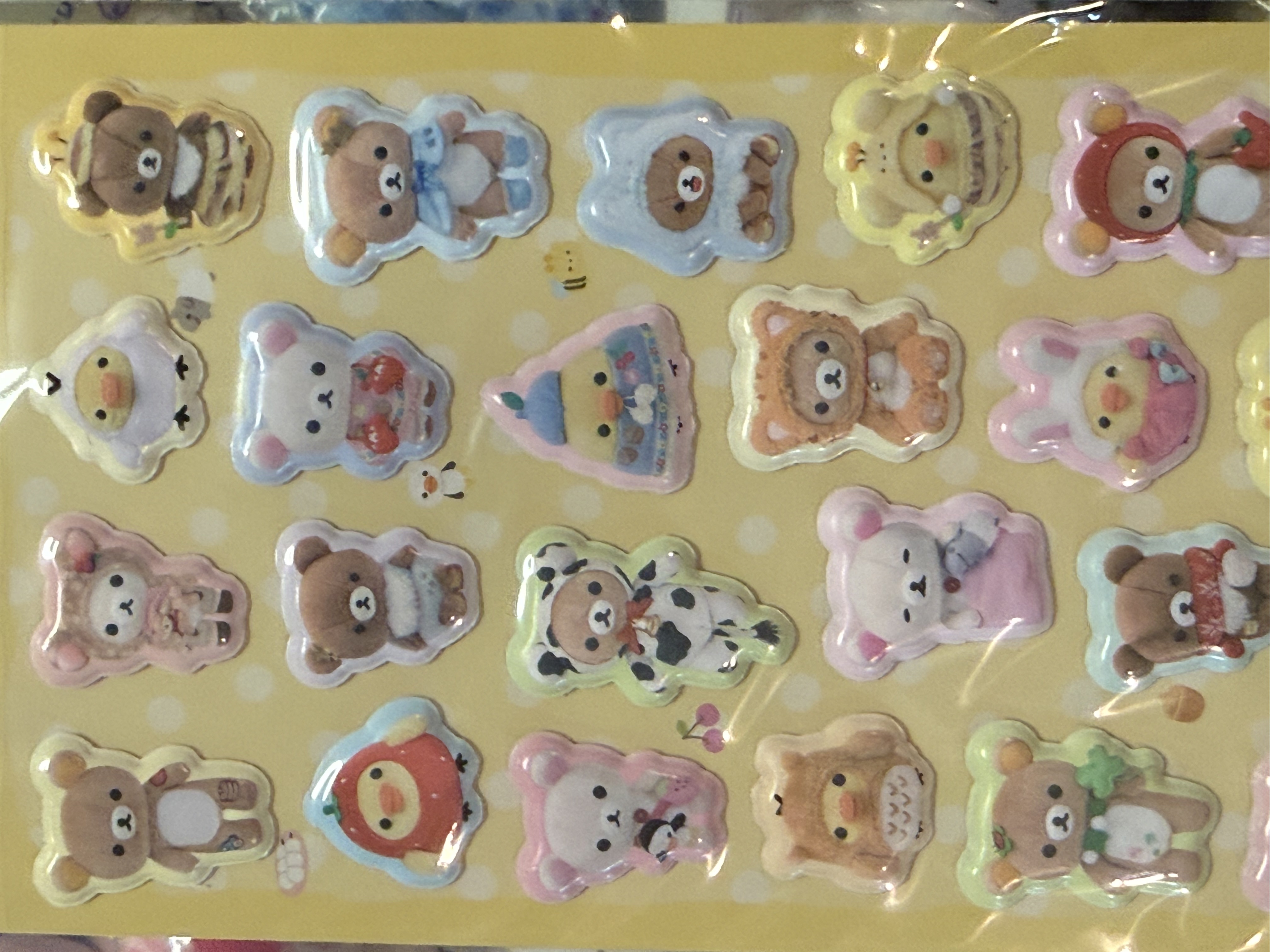 《現貨》全新rilakkuma經典造型立體貼紙