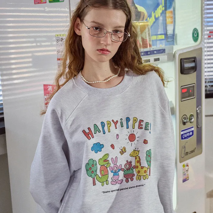 [CPGN] Happyipppee Sweatshirt (2色)