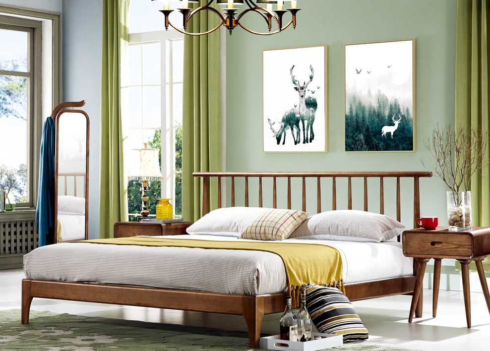 1.5米/1.8米 實木床架 43