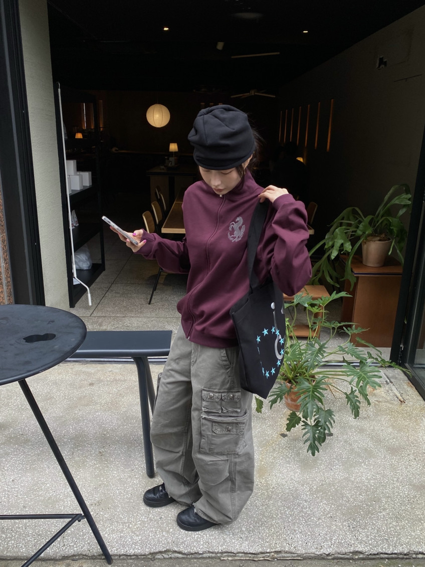 Cotton Wide-Leg Cargo Pants(Unisex)