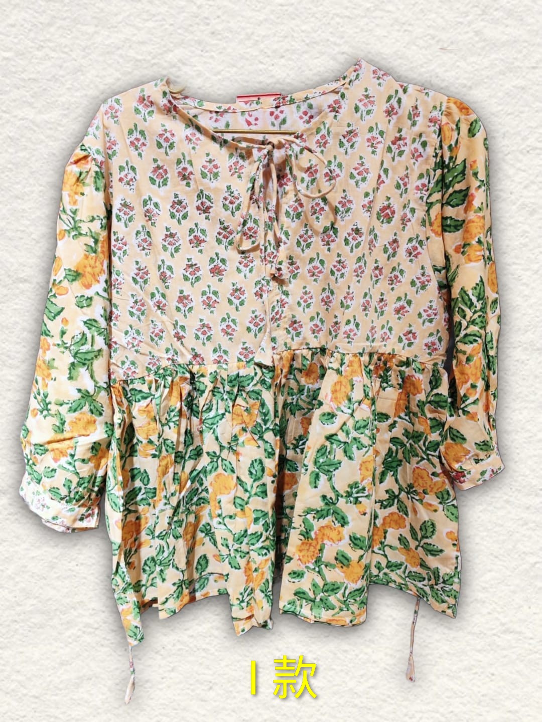 印度木刻印花純綿上衣