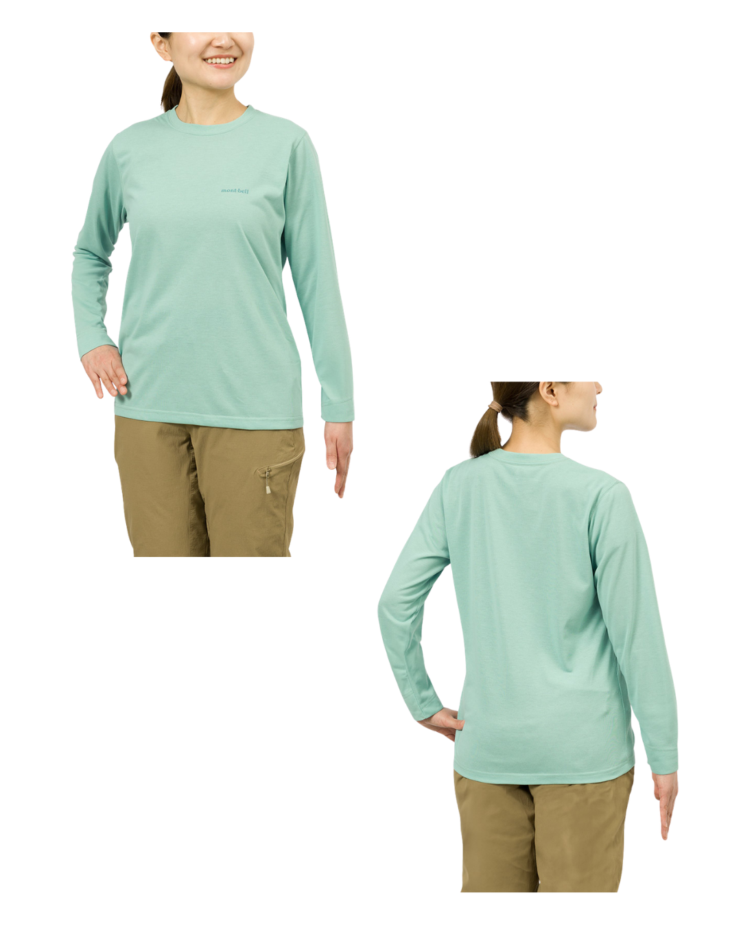 代購 【 2026新色 日本直送 montbell 女裝 Wickron 快乾 透氣 長袖 T-Shirt | Quick-Dry & Breathable T-Shirt logo long sleeve tee women 】