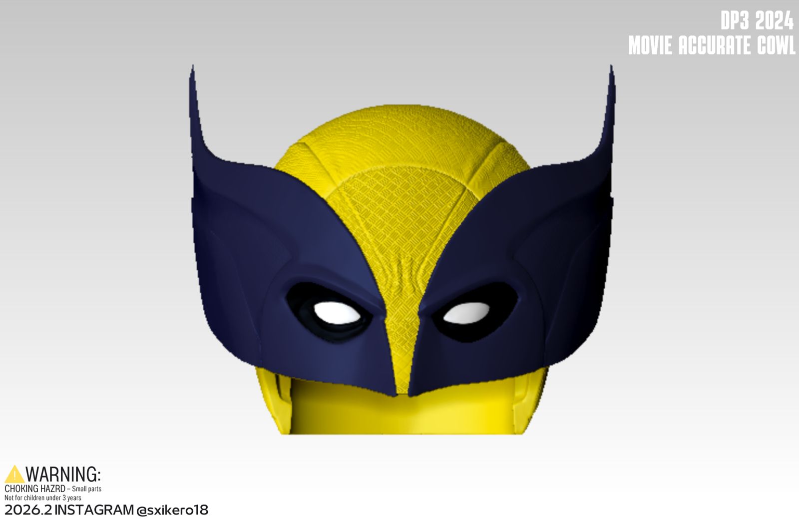 狼人面罩頭雕項目 Wolverine movie accurate cowl project