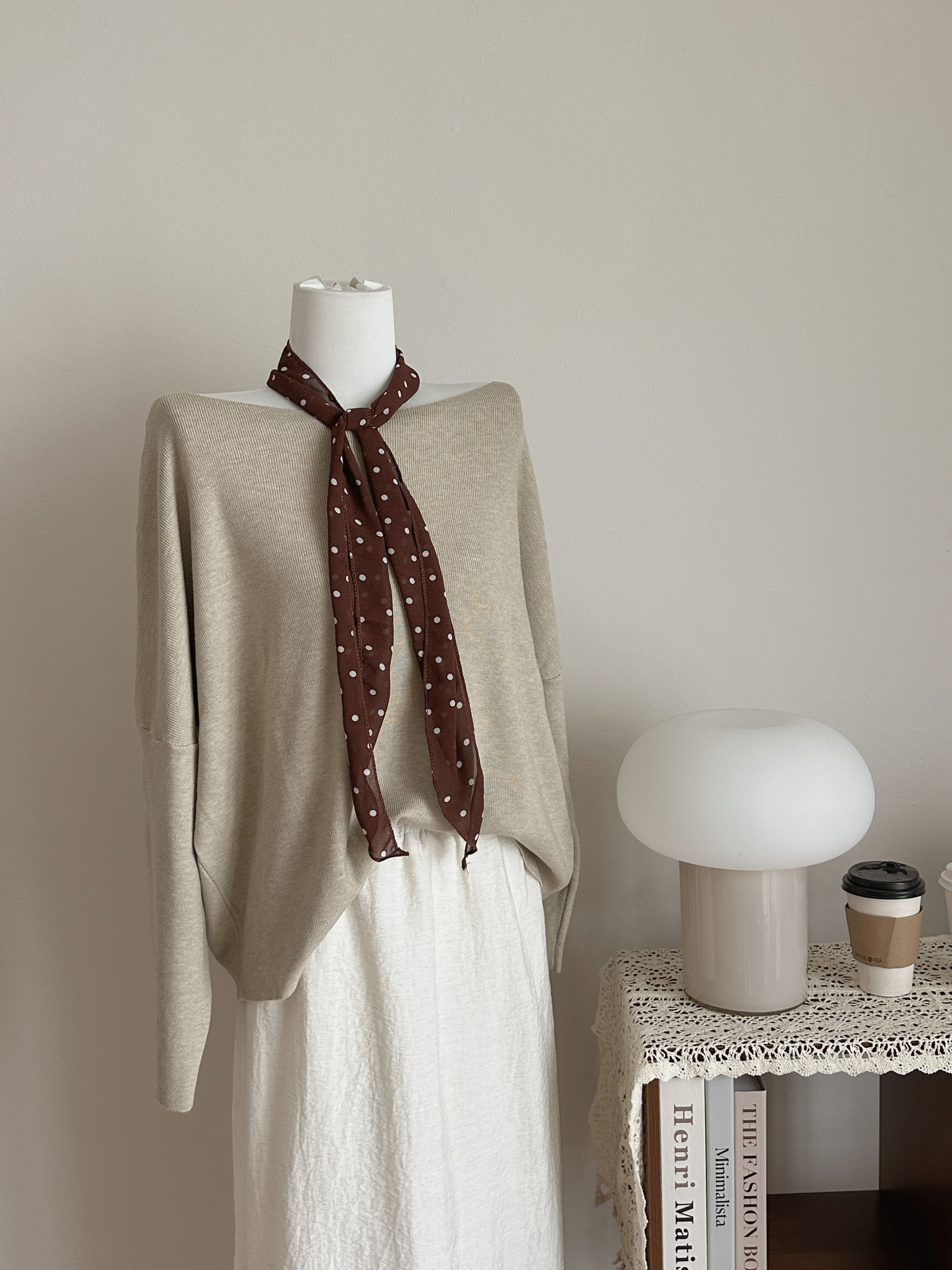 Rust Dot Scarf