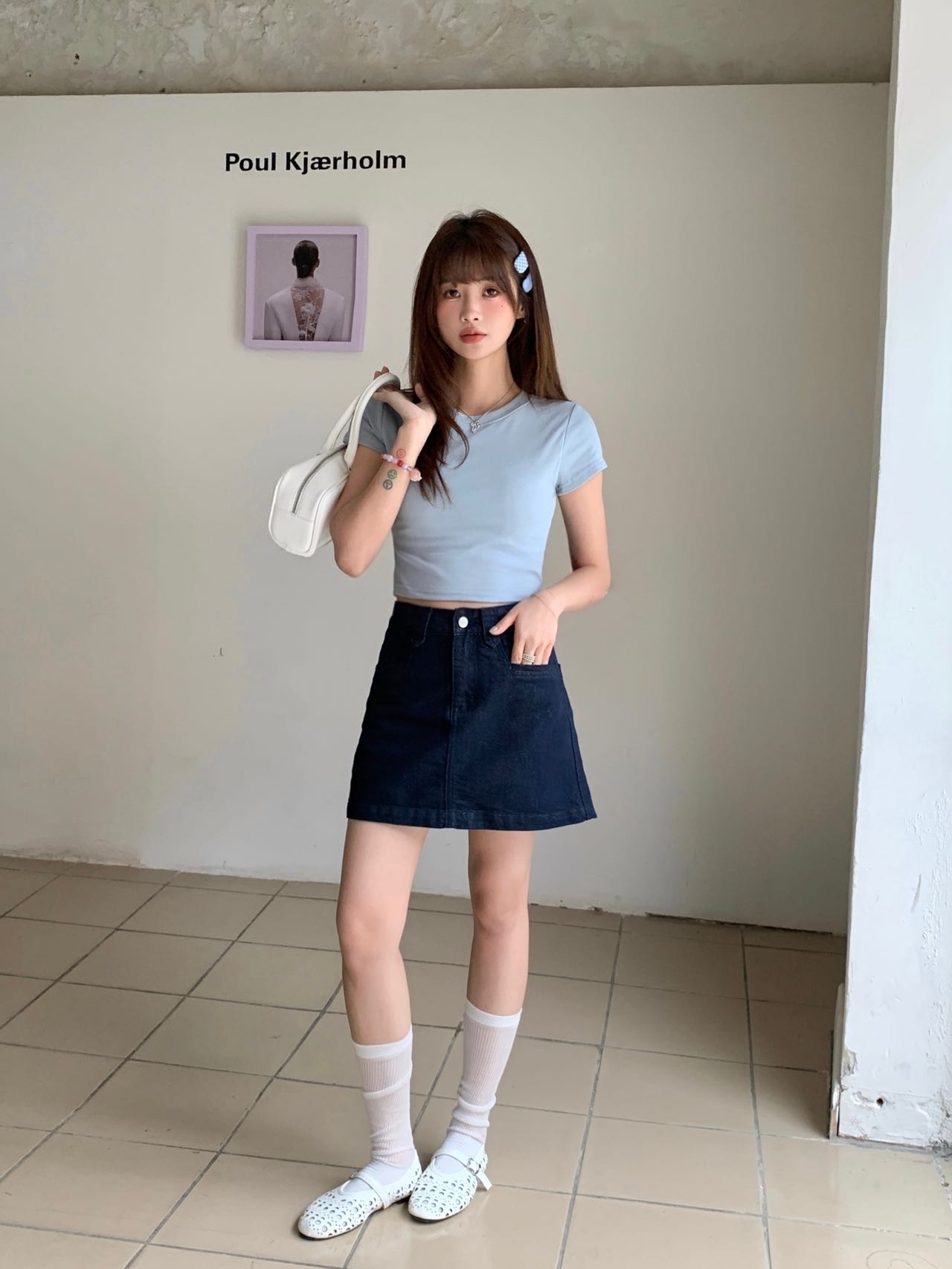 【跑量福利价】Jelly Buny Daily Plain Padded Crop Tee (Removable) 自带胸垫果冻纯色短款Tee(胸垫可拆卸) 【 8 Colours 】