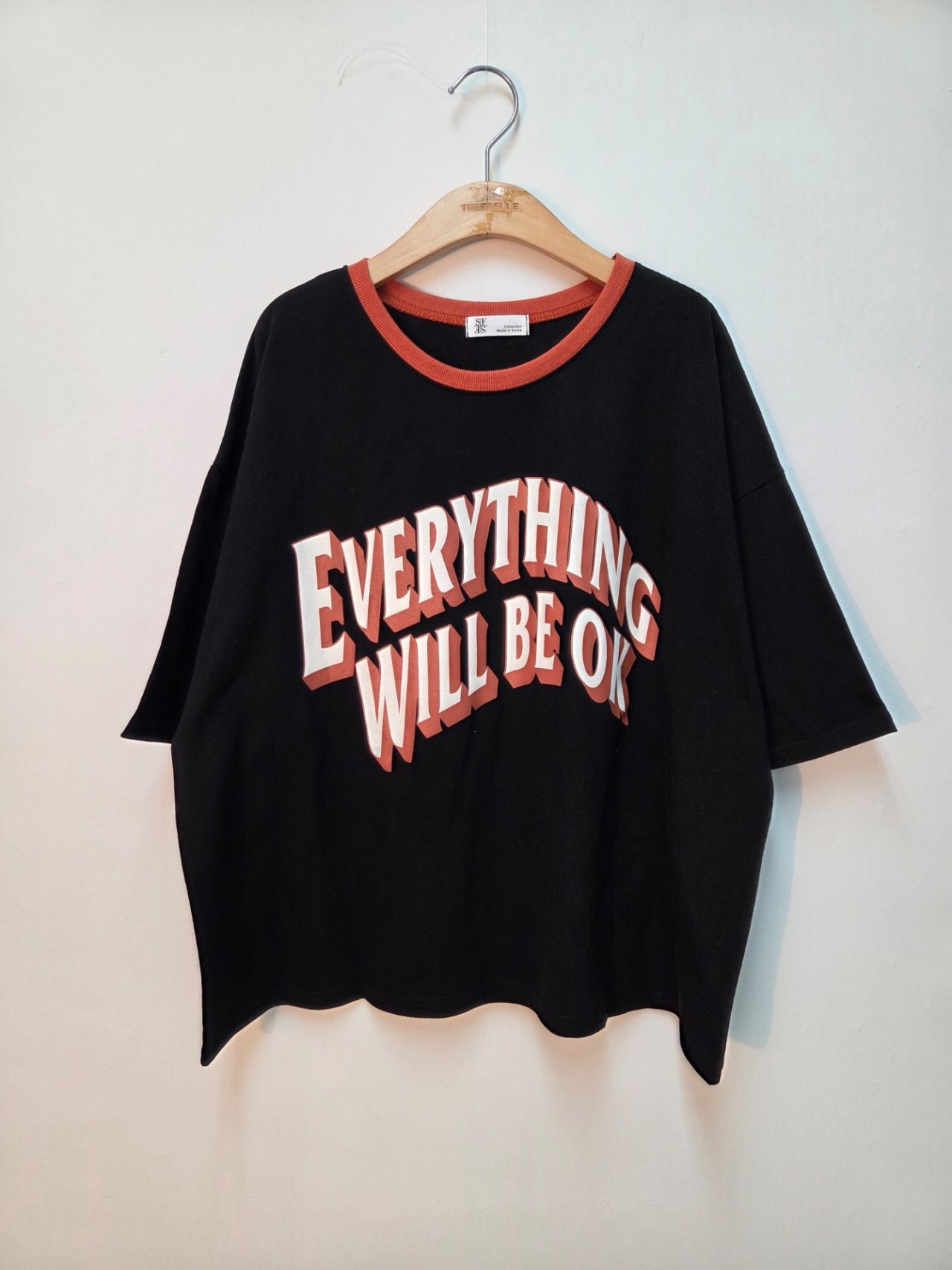 🇰🇷K5581 cotton印字短袖tee