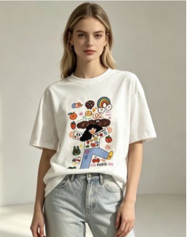 [訂購］M035 Girl Doodle Tee