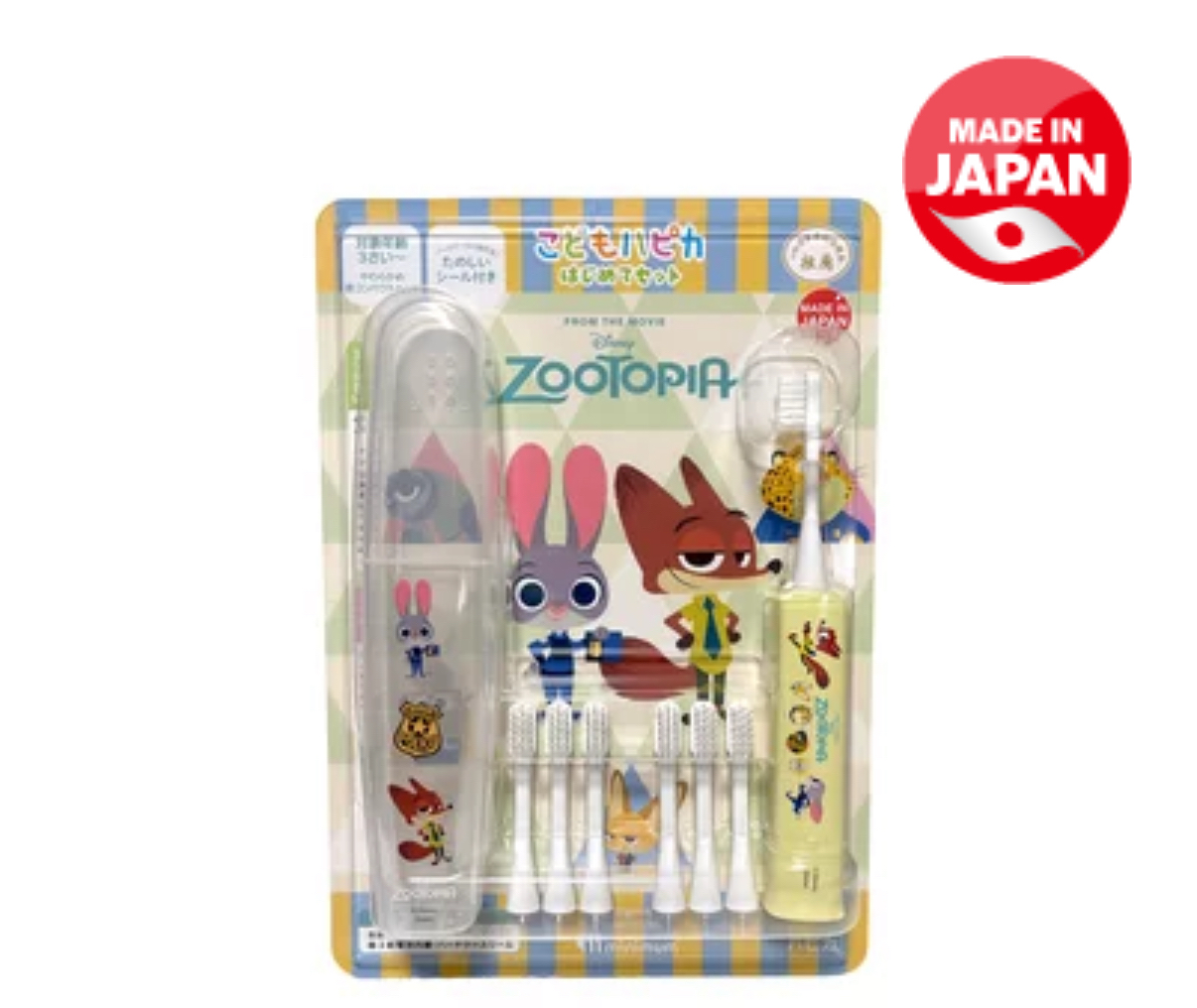 日本Costco  Kodomo Hapica 第一套角色電動牙刷 主體 + 6 支替換牙刷