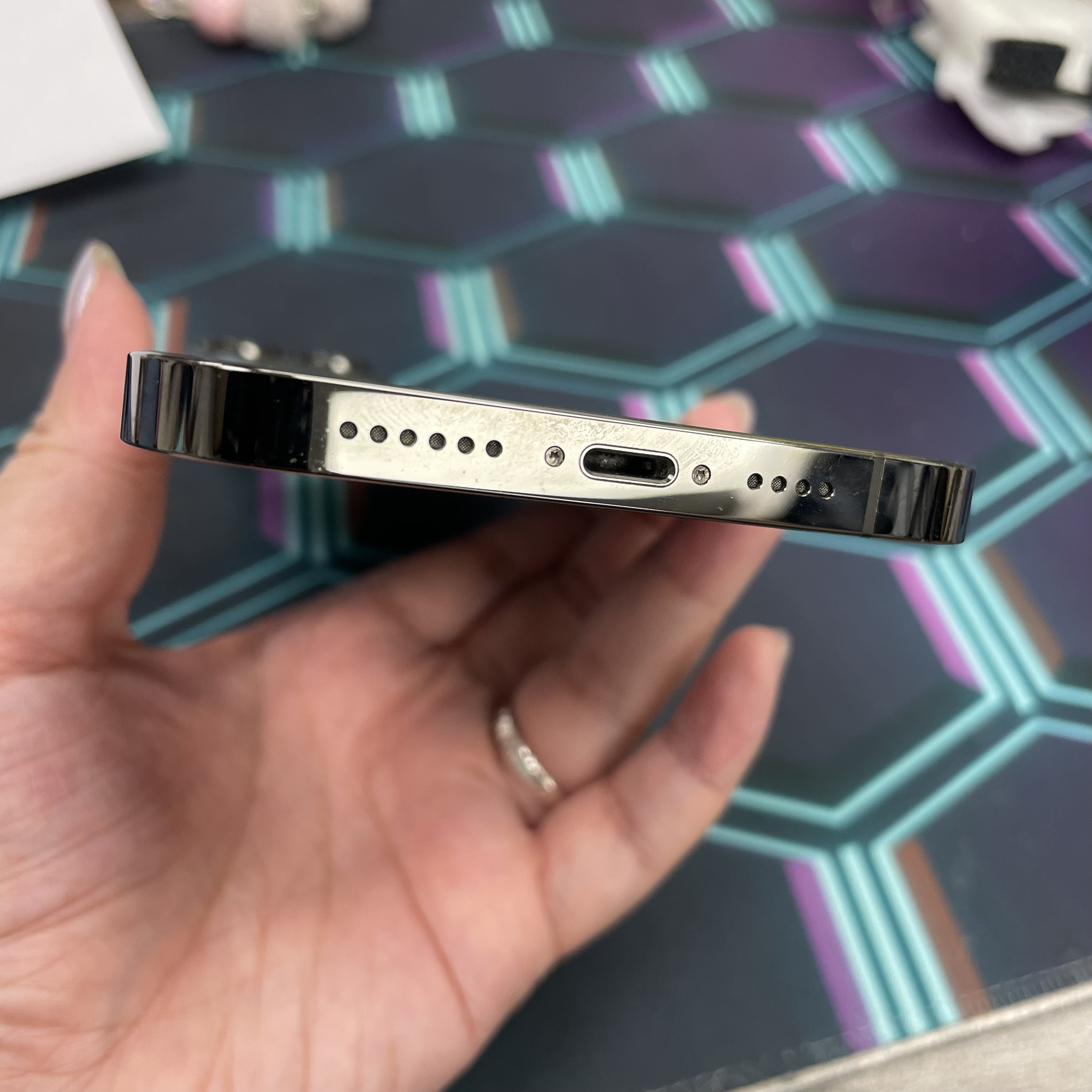 *7114 13 Pro max 完美機 256GB 電87 黑色 black