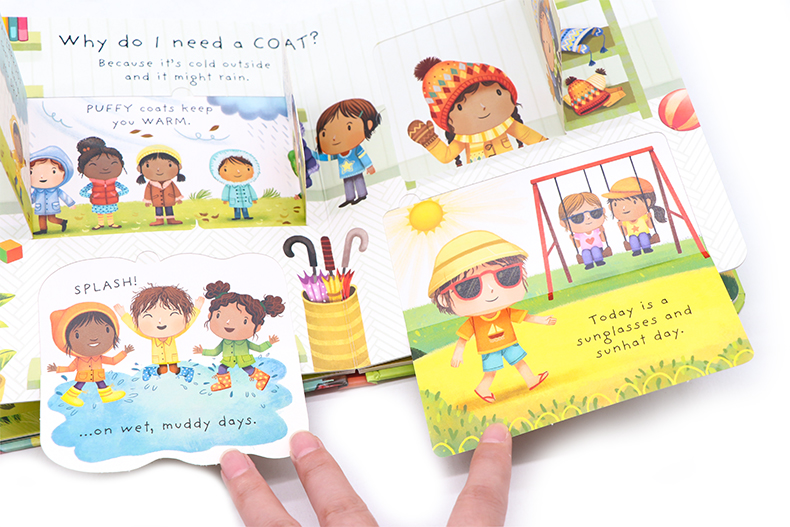 Usborne First Questions and Answers系列翻翻書Why should I get dressed 為什麼我要穿上衣服